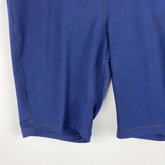 Old Navy Active Womens Bike Shorts Athletic Spandex Dark Blue Mid Rise Large - Picture 3 of 9